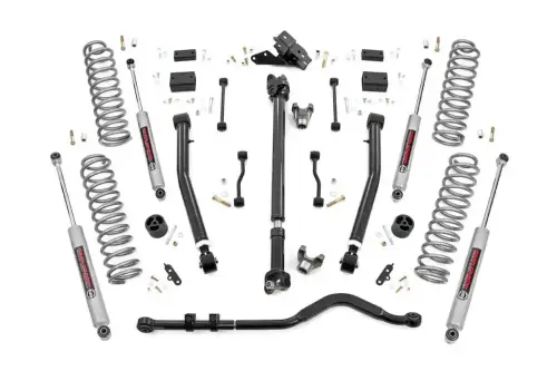 Rough Country - 91630 | Rough Country 3.5 Inch Lift Kit, 4 Door For Jeep Wrangler JL Rubicon 4WD | Premium N3 Shocks