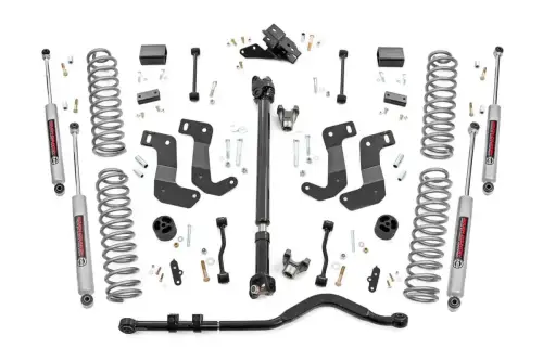 Rough Country - 94130 | Rough Country 3.5 Inch Lift Kit, 2 Door For Jeep Wrangler JL Rubicon 4WD | Premium N3 Shocks