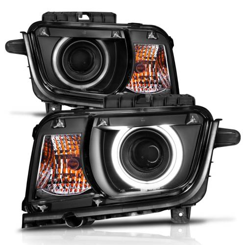 Anzo USA - 121312 | Anzo USA Projector Headlights w/ Halo Black (2010-2013 Camaro)