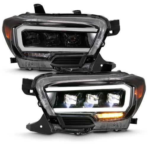 Anzo USA - 111496 | Anzo USA Led Projector Headlights Plank Style Black (2016-2023 Tacoma)