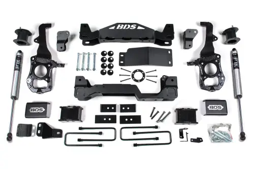 BDS Suspension - BDS1579FS | BDS Suspension 6 Inch Lift Kit For Ford F-150 4WD | Rear 5 Inch Block Kit, Rear Fox 2.0 Performance Series Shocks