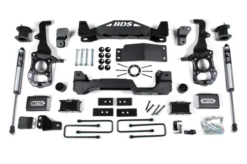 BDS Suspension - BDS1902FS | BDS Suspension 4 Inch Lift Kit For Ford F-150 4WD | Rear 2 Inch Block Kit, Rear Fox 2.0 Performance Series Shocks