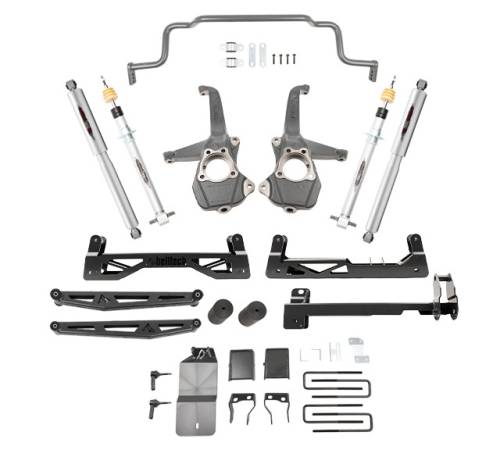 Belltech - 150210TPS | Belltech 6-8 Inch Complete Lift Kit with Trail Performance Struts / Shocks and Front Sway Bar (2019-2025 Silverado, Sierra 1500 2WD/4WD)