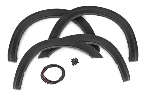 Rough Country - S-D10917-PSC | Rough Country Sport Fender Flare For Ram 2500/3500 | Billet Silver