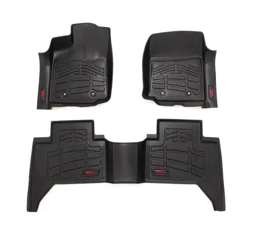 Rough Country - SM71216 | Rough Country Sure Fit Floor Mats For Toyota Tacoma 2WD/4WD (2016-2023) | Front & Rear