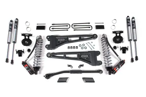 BDS Suspension - BDS2201FPE | BDS Suspension 3 Inch Lift Kit With Radius Arm & Fox 2.5 Performance Elite Coil-over Conversion For Ford F-250 / F-350 Super Duty 4WD | Fox 2.0 Performance Series Shocks