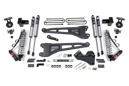 BDS Suspension - BDS2206FPE | BDS Suspension 5 Inch Lift Kit With Radius Arm & Fox 2.5 Performance Elite Coil-over Conversion For Ford F-250 / F-350 Super Duty 4WD | Diesel | Rear Lift Block Kit, Fox 2.0 Performance Elite Shocks