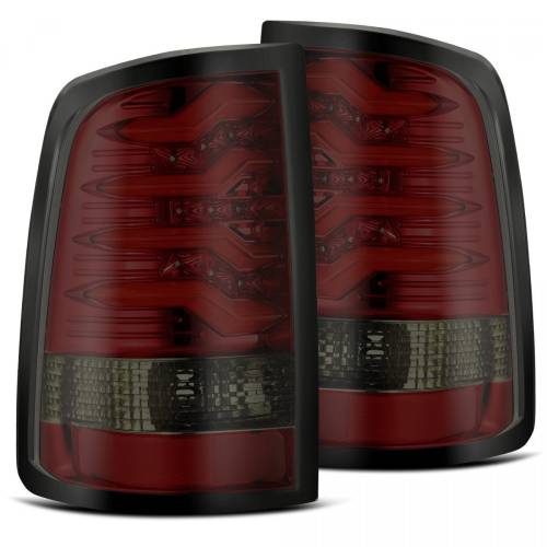 AlphaREX - 640020 | AlphaRex PRO-Series LED Tail Lights For Ram 1500/2500/3500 (2009-2018) | Red Smoke