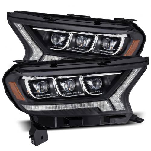 AlphaREX - 880124 | AlphaRex NOVA-Series LED Projector Headlights For Ford Ranger (2019-2023) | Black