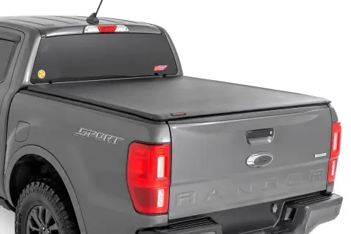 Rough Country - 42219500 | Rough Country Soft Roll Up Bed Cover (2019-2023 Ranger 2WD/4WD | 5' Bed)
