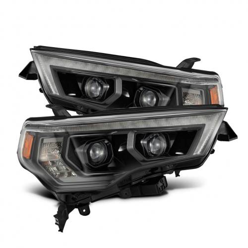 AlphaREX - 880849 | AlphaRex MK II PRO-Series Halogen Projector Headlights For Toyota 4Runner (2014-2024) | DRL (White/Amber) | Alpha-Black