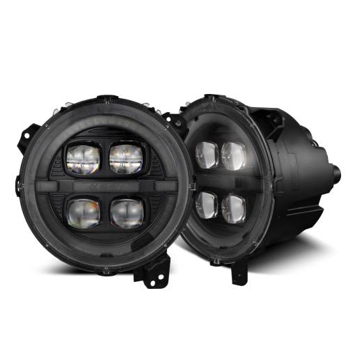AlphaREX - 880867 | AlphaRex NOVA-Series LED Projector Headlights Jeep Wrangler JL/Gladiator JT | Alpha-black