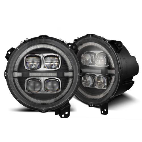AlphaREX - 880868 | AlphaRex NOVA-Series LED Projector Headlights Jeep Wrangler JL/Gladiator JT | Black