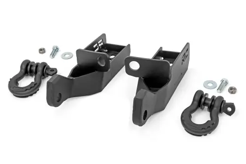 Rough Country - 73126 | Rough Country Front Shackle Kit D-Ring Combo | Toyota Tacoma 2WD/4WD (2024-2025)