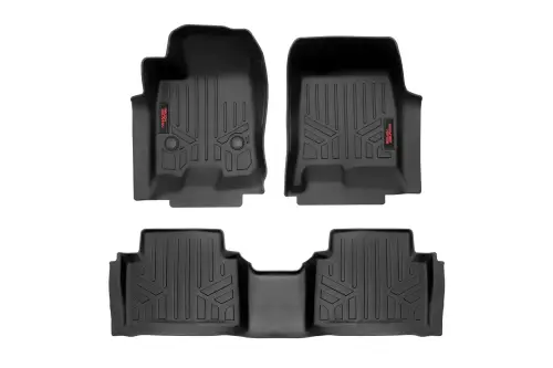 Rough Country - M-21313 | Rough Country Floor Mats For Chevrolet Colorado / GMC Canyon | Front & Second Row