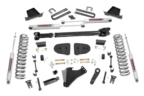 Rough Country - 41930 | Rough Country 6 Inch Lift Kit For Ford F-250 / F-350 Super Duty 4WD | Gas Engine, No Factory Rear Overload Springs