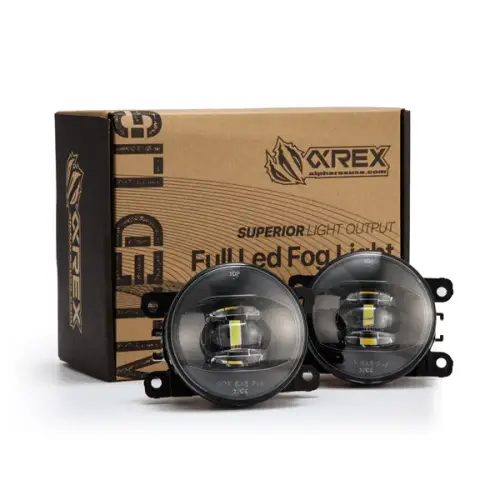 AlphaREX - 210002 | AlphaRex Universal DoubleTap Dual Color LED Projector Fog Lights For Acura/Ford/Honda/Jaguar/Lincoln/Mitsubishi/Nissan/Subaru | White/Amber