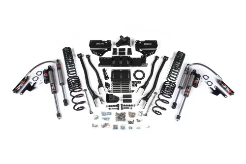 BDS Suspension - BDS1675FPE | BDS Suspension 4 Inch Lift Kit With 4 Link For Dodge Ram 2500 4WD | Gas | Fox 2.5 Performance Elite Shocks