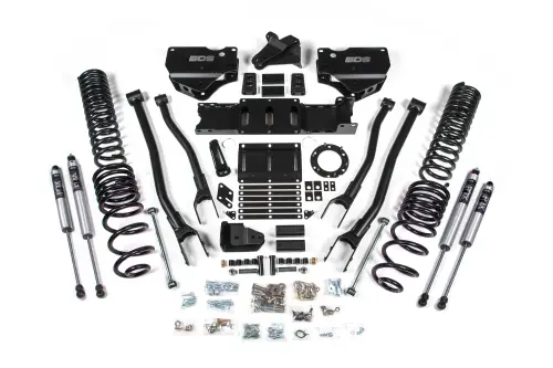 BDS Suspension - BDS1675FS | BDS Suspension 4 Inch Lift Kit With 4 Link For Dodge Ram 2500 4WD | Gas | Fox 2.0 Performance Series Shocks
