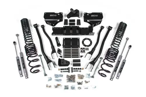 BDS Suspension - BDS1675H | BDS Suspension 4 Inch Lift Kit With 4 Link For Dodge Ram 2500 4WD | Gas | NX2 Nitro Series Shocks