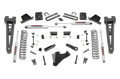 Rough Country - 41640 | Rough Country 6 Inch Lift Kit For Ford F250 Super Duty / F350 Super Duty 4WD | Gas Engine, M1 Monotube Shocks