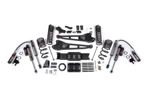 BDS Suspension - BDS1699FPE | BDS Suspension 4 Inch Lift Kit With Radius Arm For Ram 2500 4WD | Gas | Fox 2.5 Performance Elite Shocks