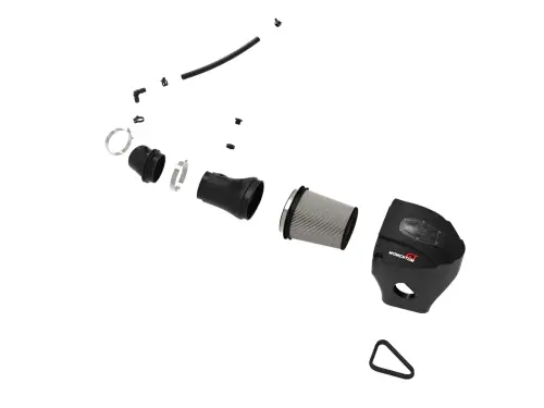 Afe - Advance Flow Engineering - 50-72205D | AFE Power Momentum GT Cold Air Intake System w/ Pro DRY S Filter 2017-2023 Challenger, Charger SRT Hellcat V8-6.2L (sc) HEMI