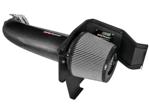 Afe - Advance Flow Engineering - 51-12162-C | AFE Power Track Series Stage-2 Carbon Fiber Intake System w/ Pro DRY S Filter 2011-2023 Challenger, Charger, Chrysler 300C V8-5.7L HEMI