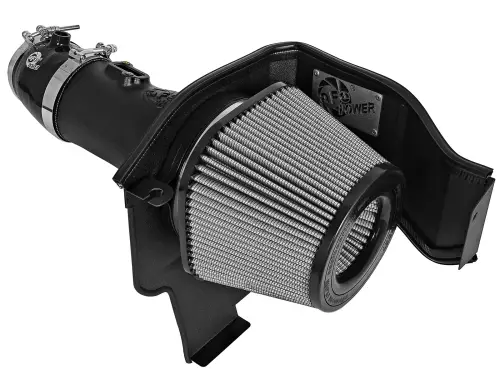 Afe - Advance Flow Engineering - 51-12802 | AFE Power Magnum Force Stage-2 Cold Air Intake System w/ Pro DRY S Filter 2015-2016 Challenger, Charger SRT Hellcat V8-6.2L (sc) HEMI