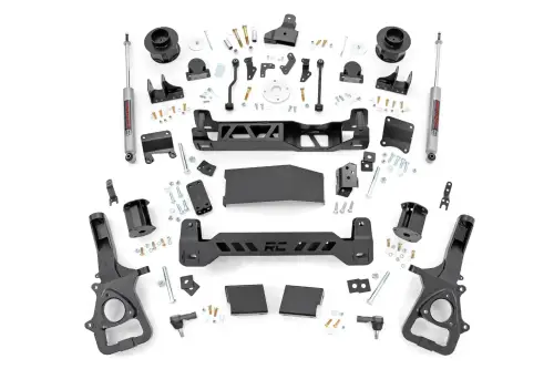 Rough Country - 88330 | Rough Country 6 Inch Lift Kit Ram 1500 4WD | Without 22 Inch Factory Wheels, Strut Spacers With N3 Rear Shocks