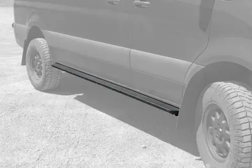 Van Compass - 4022-02 | Van Compass Rocker Guards For Mercedes-Benz Sprinter 2500 / 3500 4WD | 144 Inch Wheelbase ONLY | 2 Inch Van Compass Lift