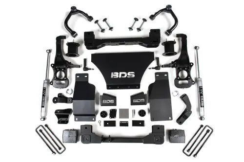 BDS Suspension - BDS1805H | BDS Suspension 4 Inch Lift Kit For Chevrolet Silverado LT Trail Boss / GMC Sierra AT4 1500 4WD Gas | Rear NX2 Nitro Series Shock
