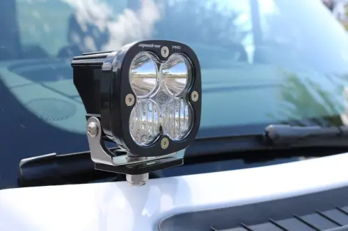 Van Compass - 4058 | Van Compass Hoodline Light Pod Mount For Mercedes-Benz Sprinter 2500 / 3500