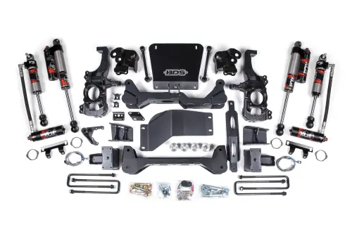 BDS Suspension - BDS1822FPE | BDS Suspension 5 Inch Lift Kit For With Fox 2.5 Performance Elite Shocks For Chevrolet Silverado / GMC Sierra 2500 HD / 3500 HD 4WD | Rear Lift 5 Inch Block Kit Lift Without Overload