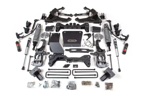 BDS Suspension - BDS756FPE | BDS Suspension 6.5 Inch Lift Kit With Fox 2.5 Coil Over Conversion For Chevrolet Silverado / GMC Sierra 2500 HD / 3500 HD 4WD | Diesel | Rear Lift Block Kit With Factory Overload, Rear Fox 2.0 Performance Series Shocks