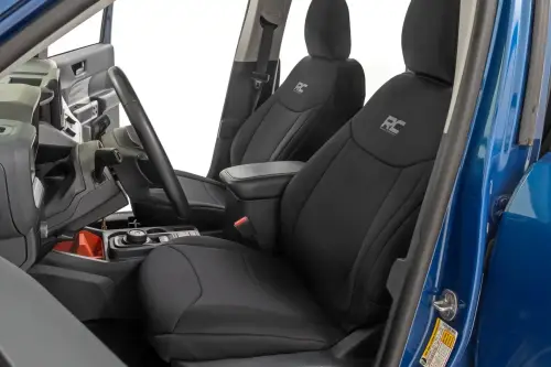 Rough Country - 91066 | Rough Country Seat Covers For Ford Maverick 2WD/4WD | Front & Rear, Without Rear Folding Armrest
