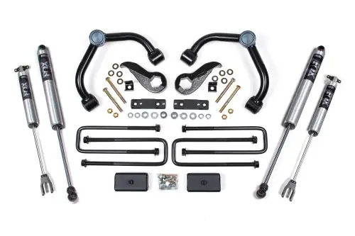BDS Suspension - BDS760FS | BDS Suspension 3 Inch Lift Kit For Chevrolet Silverado / GMC Sierra 2500HD / 3500HD | Rear Lift 2 Inch Block Kit Without Overload | Fox 2.0 Performance Series Shocks
