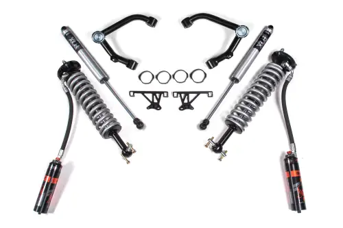 BDS Suspension - BDS768FDSC | BDS Suspension 2 Inch Lift Kit With Fox 2.5 Coilover For Chevrolet Silverado / GMC Sierra 1500 4WD | Cast Steel Factory Control Arm | Fox 2.0 Performance Series Shocks