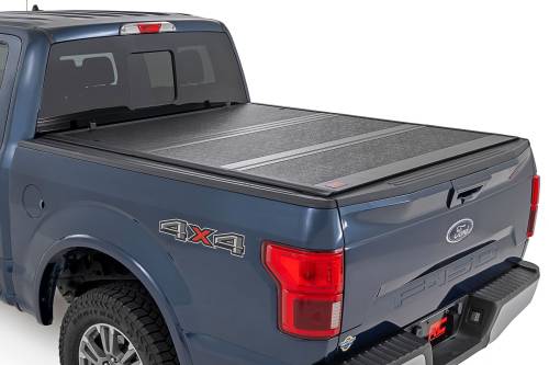Rough Country - 47220651B | Rough Country Hard Low Profile Bed Cover For Ford F-250/F-350 Super Duty | 6'10" Bed