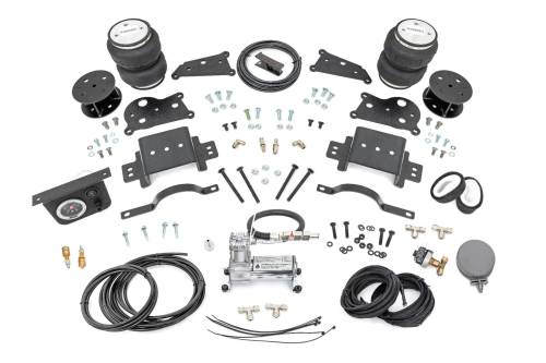 Rough Country - 10033AC | Rough Country Air Spring Kit | Rear 5 Inch Lift | with Onboard Air Compressor (2014-2025 Ram 2500 4WD)