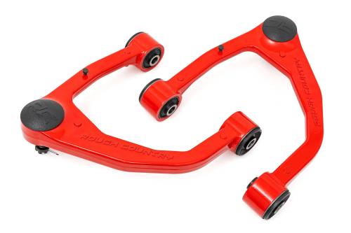 Rough Country - 76901RED | Rough Country Red Forged Upper Control Arms For Toyota Tundra 2WD/4WD | OE Upgrade, Red Finish