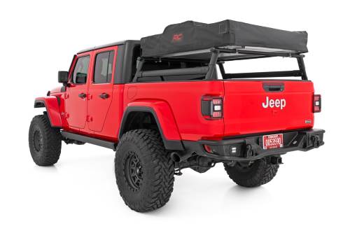 Rough Country - 10644 | Rough Country Half Height Bed Rack Jeep Gladiator JT 4WD