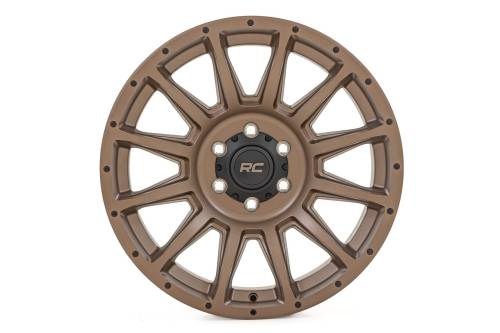 Rough Country - 90201212 | Rough Country 90 Series Wheel | One-Piece / Bronze / 20x9 / 6x5.5 / -12mm