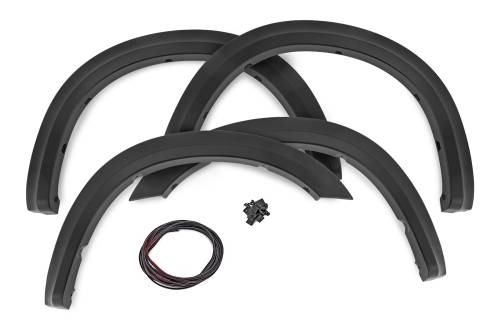 Rough Country - S-D10917-PCL | Rough Country Fender Flares For Sport Ram 2500/3500 2WD/4WD | Blue Streak