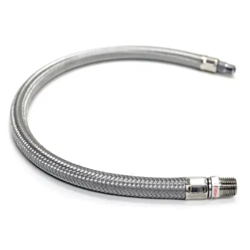 VIAIR - 92809 | VIAIR Stainless Steel Braided Leader Hose | No Check Valve, 1/4" (M) To 1/4" (M) Swivel, 36"