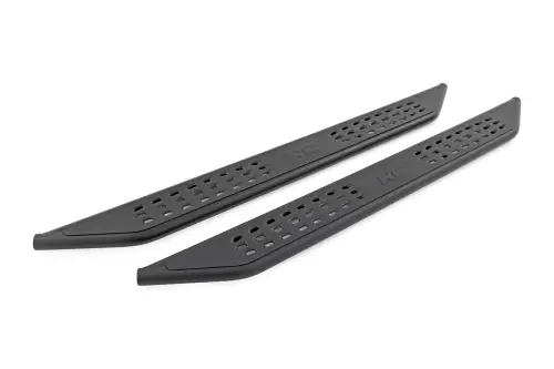 Rough Country - 14011 | Rough Country OV2 Running Boards Side Step Bars For Ford F150 / F-150 Raptor / 2017 - 2026 Ford F-250 & F-350 Super Duty / F-150 Lightning | Crew Cab