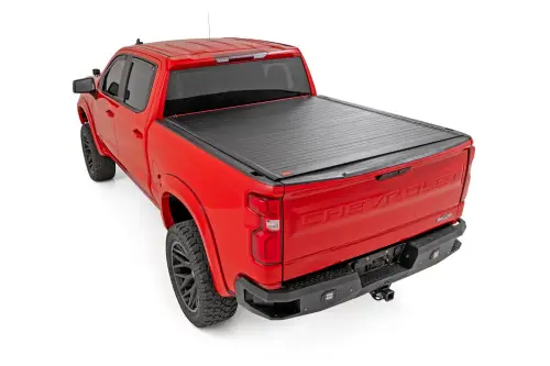 Rough Country - 50120580 | Rough Country Hard Roll Up Bed Cover Chevrolet Silverado / GMC Sierra 1500 2WD/4WD | 5'10" Bed, Short Bed