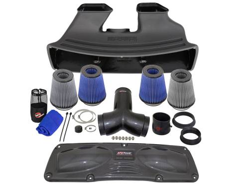 Afe - Advance Flow Engineering - 52-12352-C | AFE Power Black Series Stage-2 Carbon Fiber Cold Air Intake System w/ Pro 5R Filter 2012-2016 911 (991) H6-3.4L/3.8L