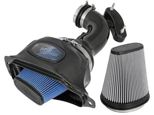 Afe - Advance Flow Engineering - 52-74201-C | AFE Power Black Series Carbon Fiber Cold Air Intake System w/ Pro 5R & Pro DRY S Filters 2014-2019 Corvette (C7) V8-6.2L