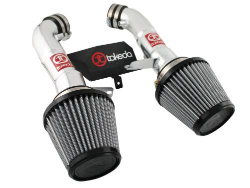 Afe - Advance Flow Engineering - TR-3009P | Takeda Stage-2 Cold Air Intake System w/ Pro DRY S Filter Polished 2009-2020 370Z V6-3.7L